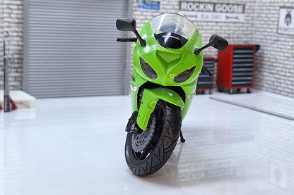 KAWASAKI Ninja ZX-10R Green Newray 1:12 Scale