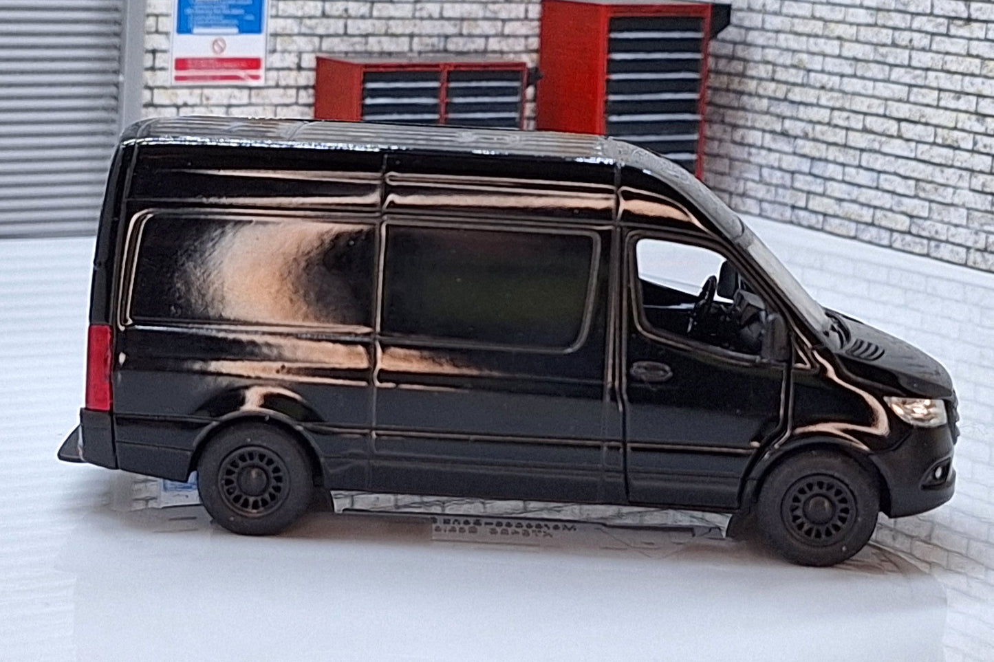 Mercedes Sprinter Van Black 1:50 Scale