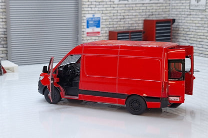 Mercedes Sprinter Van Red 1:50 Scale