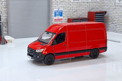 Mercedes Sprinter Van Red 1:50 Scale