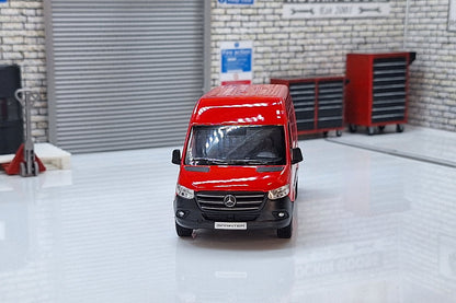 Mercedes Sprinter Van Red 1:50 Scale