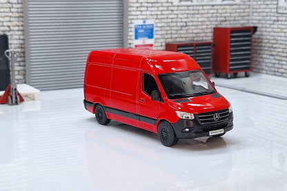 Mercedes Sprinter Van Red 1:50 Scale