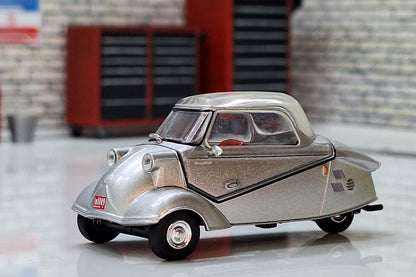 Messerschmitt KR200 Bubble Car Silver 1:43 Scale