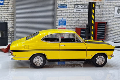 Opel Kadett B Rallye - 1970 - Yellow 1:24  Scale