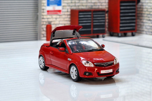 Opel Tigra Twintop - Red 1:43 Scale Car Minichamps