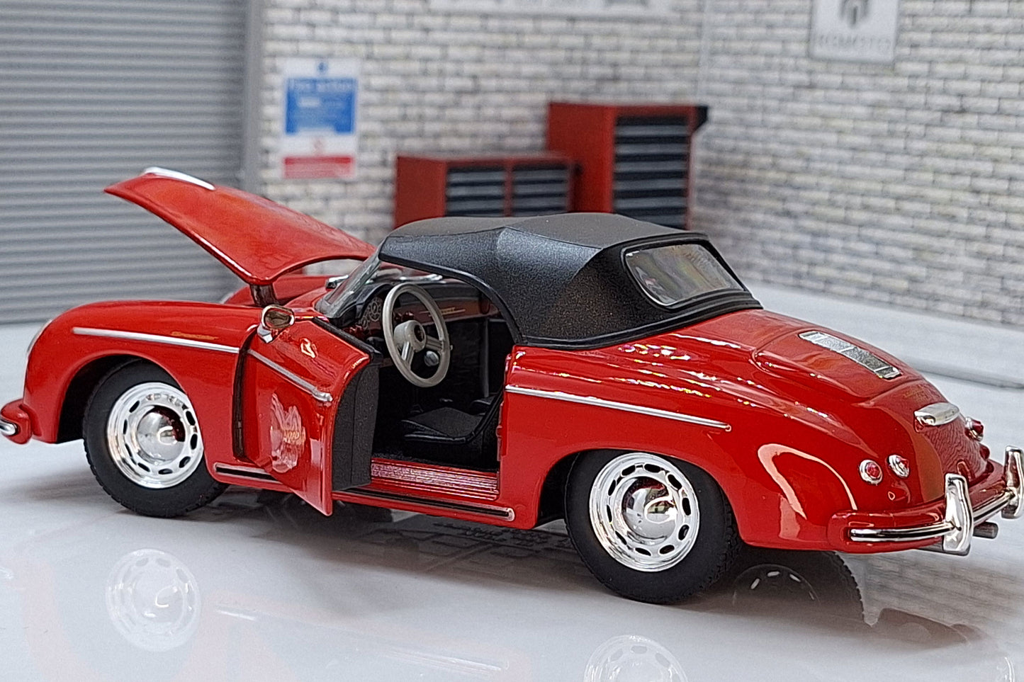 Porsche 356 A Speedster Red 1:24 Scale Car Model