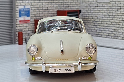 Porsche 356B - White / Cream  1:24 Scale