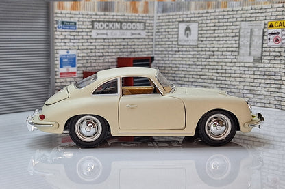 Porsche 356B - White / Cream  1:24 Scale