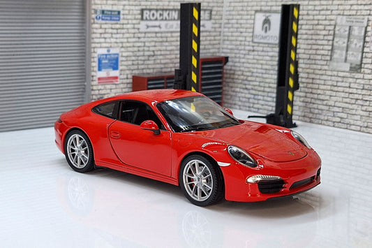 Porsche 911 Carrera S (991) - Red  1:24 Scale