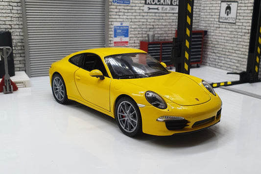 Porsche 911 Carrera S (991) - Yellow  1:24 Scale