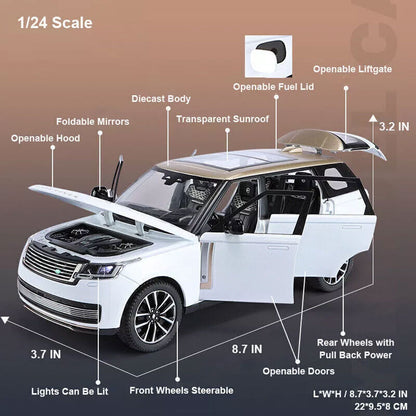 Range Rover 50th Anniversary Version White 1:24 Scale Car Model with Sounds & Light