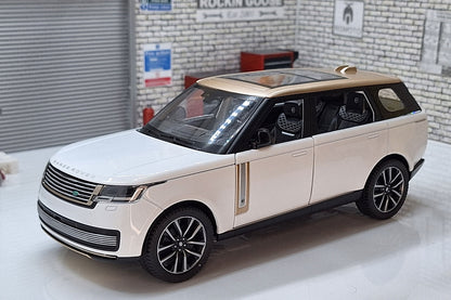 Range Rover SV (Special Vehicles) White Gold 1:24 Scale Car Model with Sounds & Light