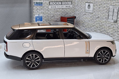 Range Rover SV (Special Vehicles) White Gold 1:24 Scale Car Model with Sounds & Light