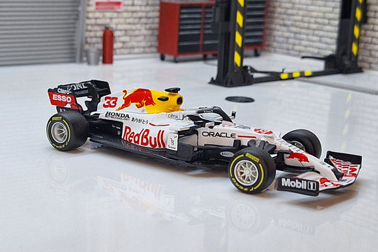 Red Bull Racing RB16 Formula 1 Turkish Livery White Max Verstappen 1:43 Scale Car
