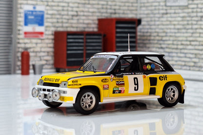 1:43 Scale Model Renault 5 Turbo - Ragnotti #9  -  IXO Rally Car