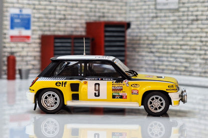 1:43 Scale Model Renault 5 Turbo - Ragnotti #9  -  IXO Rally Car