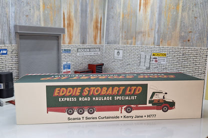 Scania T Series Curtainside Trailer - Kerry Jane -  Eddie Stobart Truck 1:76 Scale Model