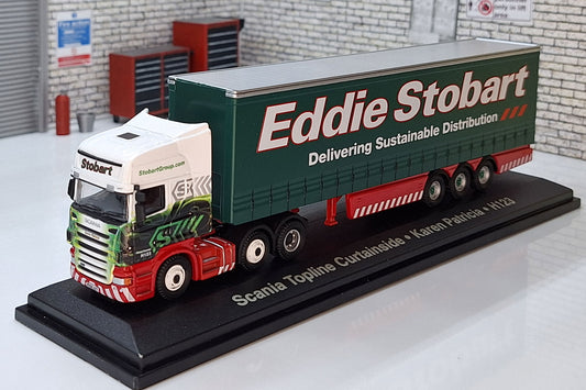 Scania Topline Curtainside - Karen Patricia - H123 -  Eddie Stobart Truck 1:76 Scale Model