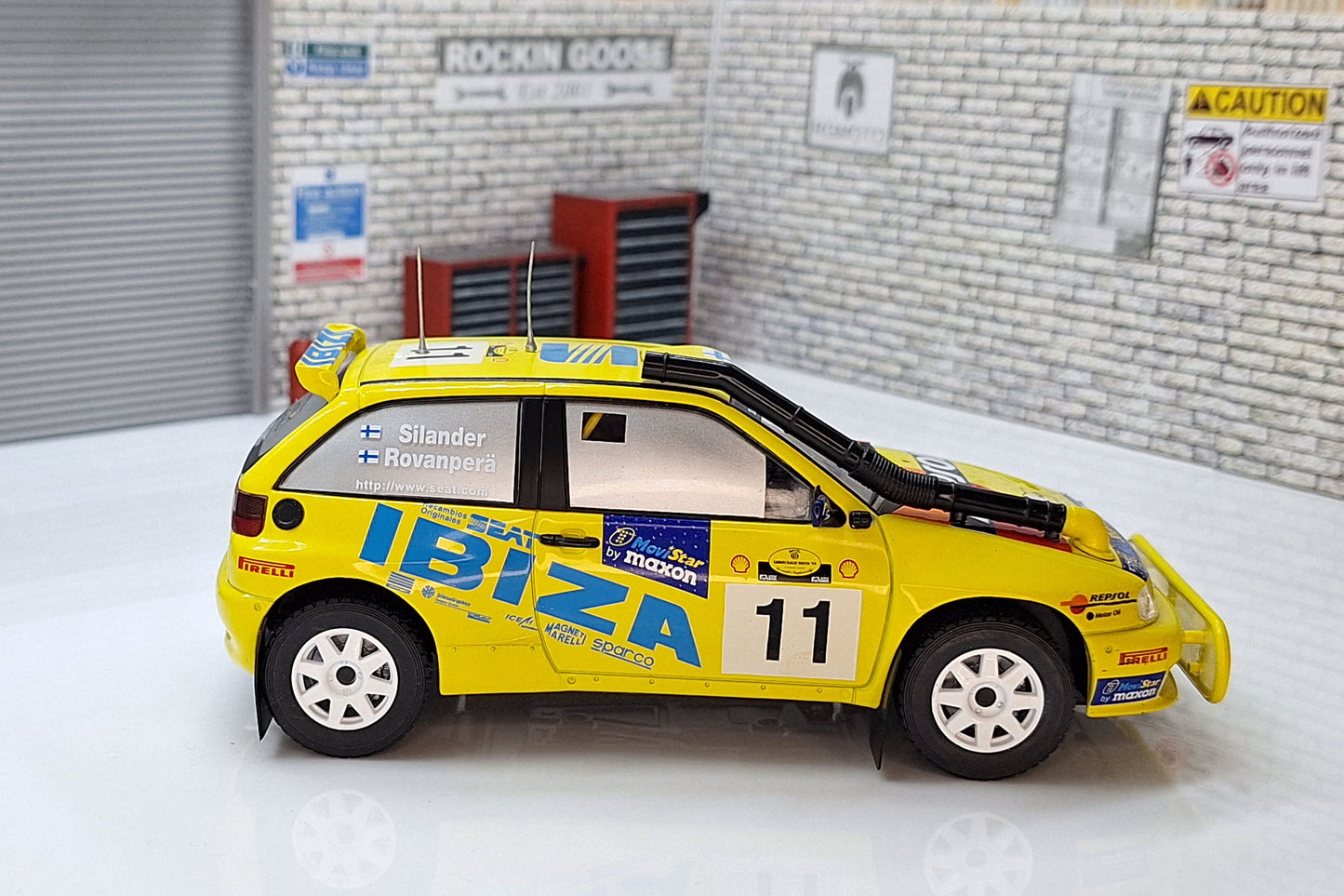 Seat Ibiza  (1998) Harri Rovanpera - Voitto Silander - 1:24th Rally 1:24 Scale