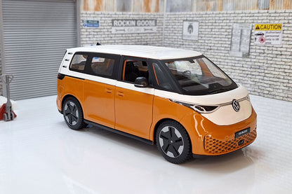 VW ID Buzz Orange/White  1:24 Scale