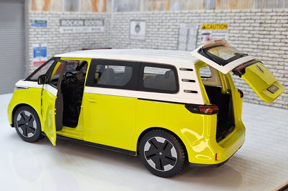 VW ID Buzz Yellow/White  1:24 Scale