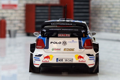 1:43 Scale Model  VW Polo R WRC Rally - Ogier #1 - Wales 2016 Rally Collection -  IXO