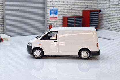 VW T5 2010 White Panel Van  1:43 Scale Oxford Diecast