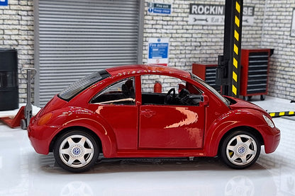 Modern  VW VOLKSWAGEN BEETLE - Red 1:24 Scale