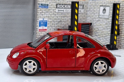 Modern  VW VOLKSWAGEN BEETLE - Red 1:24 Scale