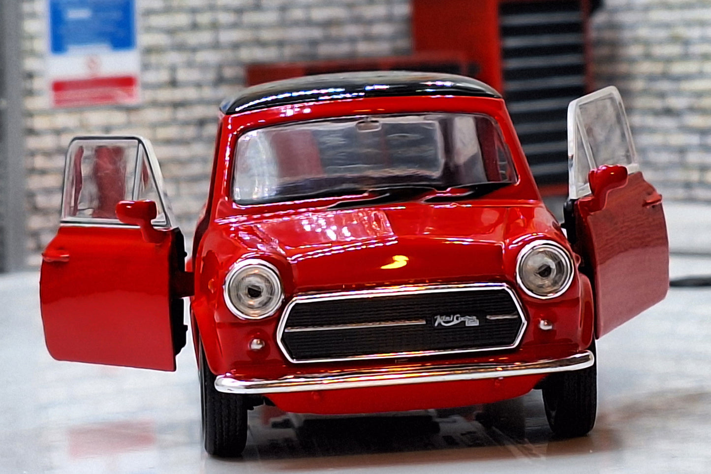 Mini Cooper 1300 - Red 1:34 Scale Car Model by Welly