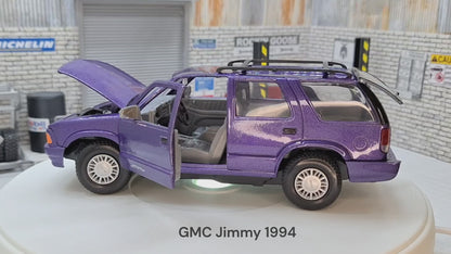 GMC Jimmy 1994 1:24 Scale Car Model Purple Metallic