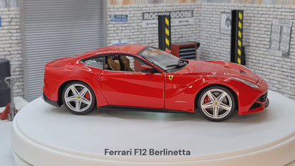 Ferrari F12 Berlinetta 1:24 Scale Car Model