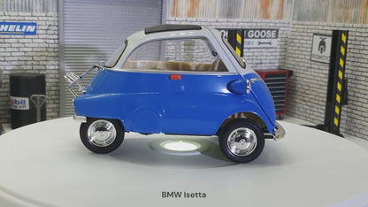 BMW Isetta Blue  Bubble Car Blue 1:18 Scale Car Model