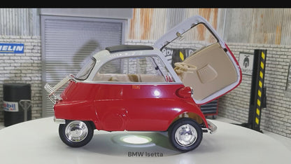 BMW Isetta Blue  Bubble Car Blue 1:18 Scale Car Model