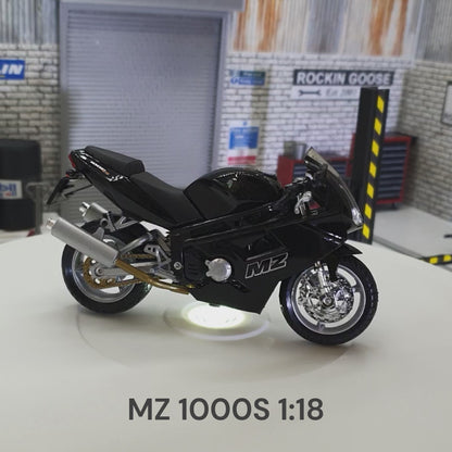 MZ 1000S Black 1:18 Scale