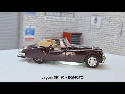 Jaguar XK140 - Maroon 1:43 Scale