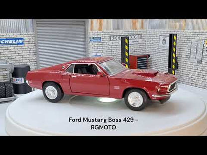 Ford Mustang Boss 429, Red, 1969 1:24 Scale Car