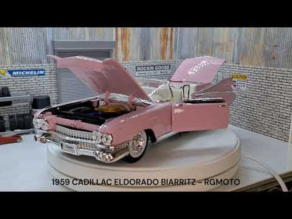 1959 CADILLAC ELDORADO BIARRITZ - Pink  1:18 Scale Model Car Deluxe Range