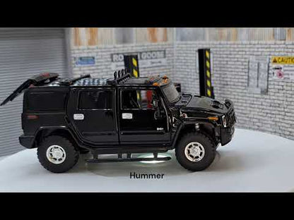 Hummer H2 Black 1:32 Scale Car