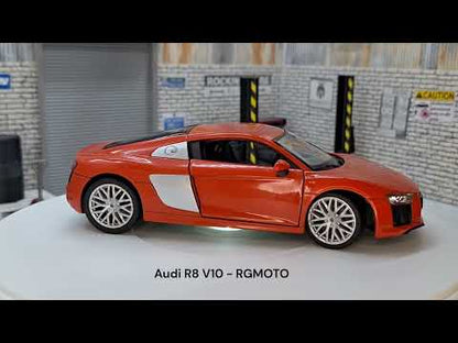 Audi R8 V10 - Red 1:24 Scale Car Model