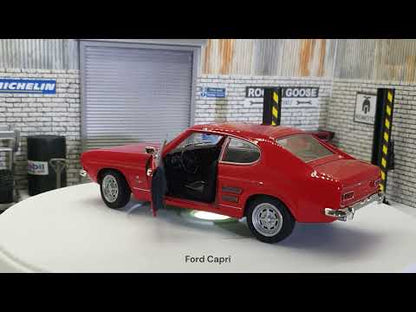 Ford Capri, red, 1969 1:24 Scale Car Model