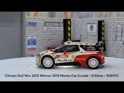 1:43 Scale Model  Citroen DS3 World Rally 2013 Monte Carlo S.Loeb -  IXO