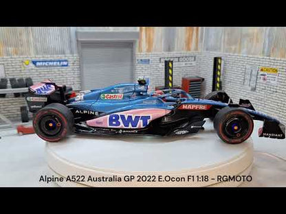 Alpine A522 Australia GP 2022 E.Ocon 1:18 Scale Car Model  Deluxe Series