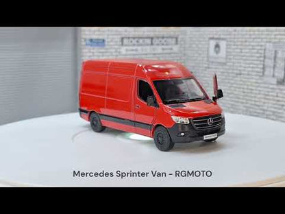 Mercedes Sprinter Van Red 1:50 Scale