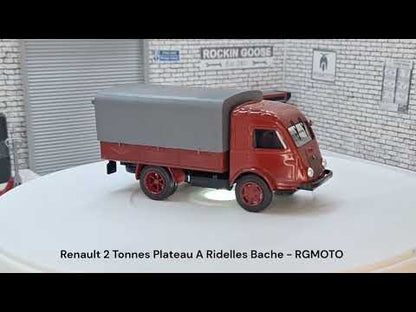 Renault 2 Tonnes Tarpaulin Covered Van 1:43 Scale Model