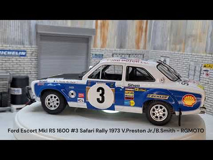 Ford Escort MkI RS 1600 #3 Safari Rally 1973 V.Preston Jr./B.Smith 1:18 Scale