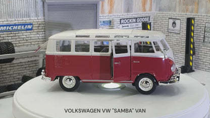 VW Volkswagen Camper Van Samba  1:25 Scale