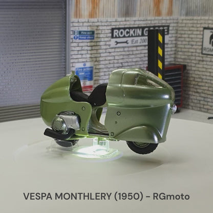 Vespa MONTHLERY 1950 1:18 Racer Scale Scooter