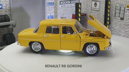 Renault R8 Gordini - Yellow  1:24 Scale