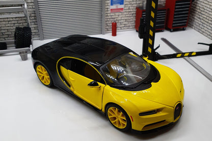 Bugatti Chiron - Yellow 1:24 Scale Car Model